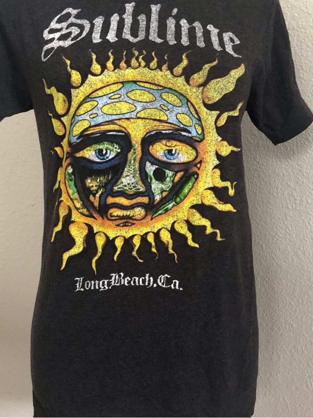Black Graphic Tee - Yellow Sun Design